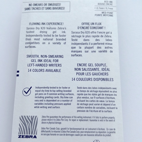 🆕 NEW Red Gel Retractable Pen with No Smears or Smudges, Fast Dry (0.7mm) - Picture 5 of 6